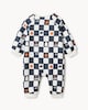 image 2 of F&F Baby Cotton Rich Halloween Boo Crew Sleepsuit in Black
