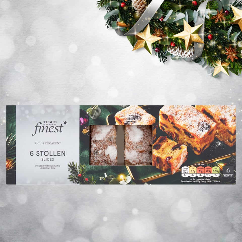 Tesco Finest Stollen szeletek 6 db 100 g 1. kép