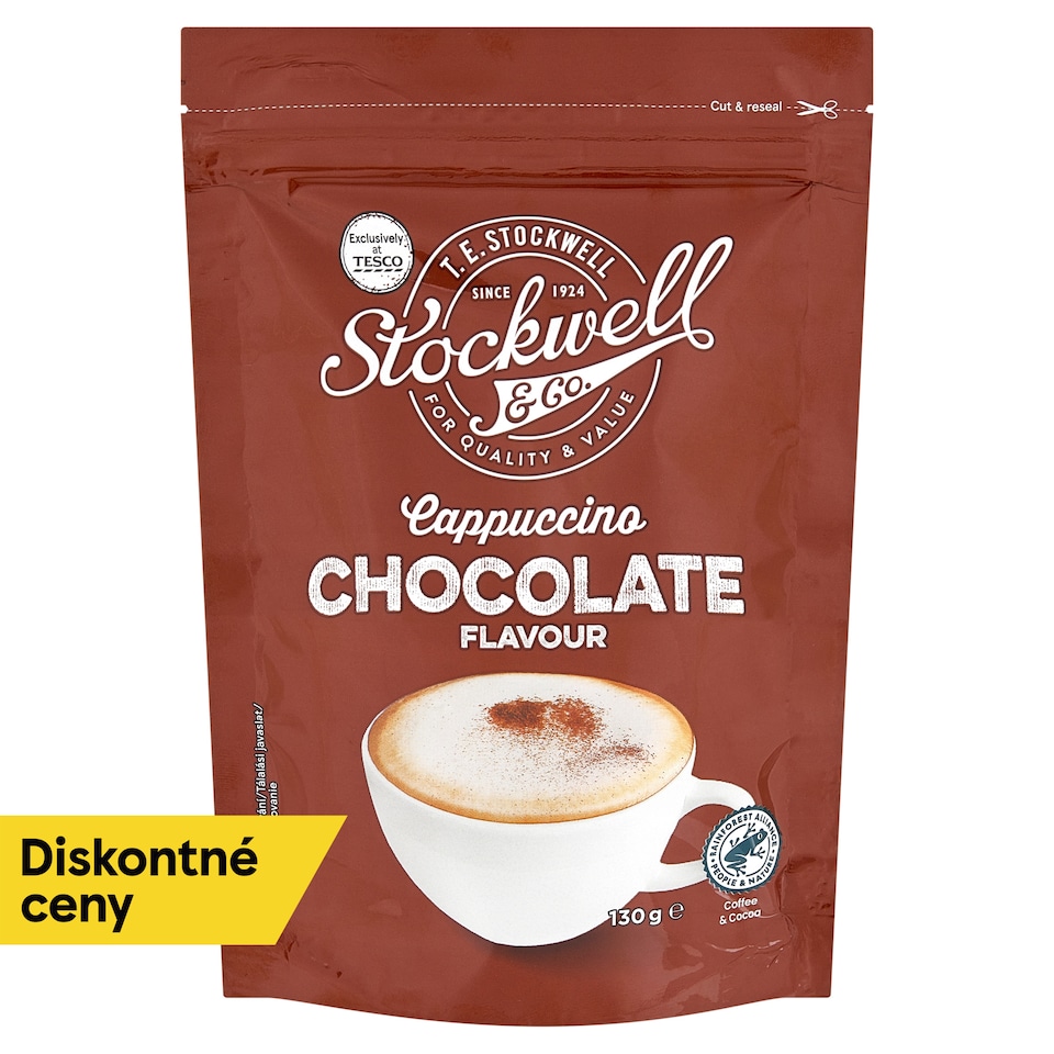 Stockwell & Co. Instantný kávový nápoj v prášku s príchuťou čokolády 130 g