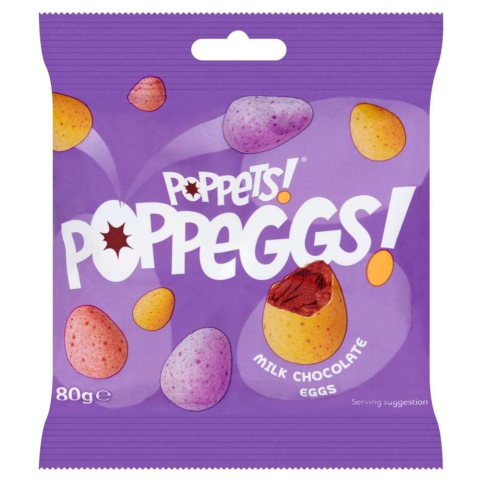 Poppets Poppeggs Milk Chocolate Eggs 80g