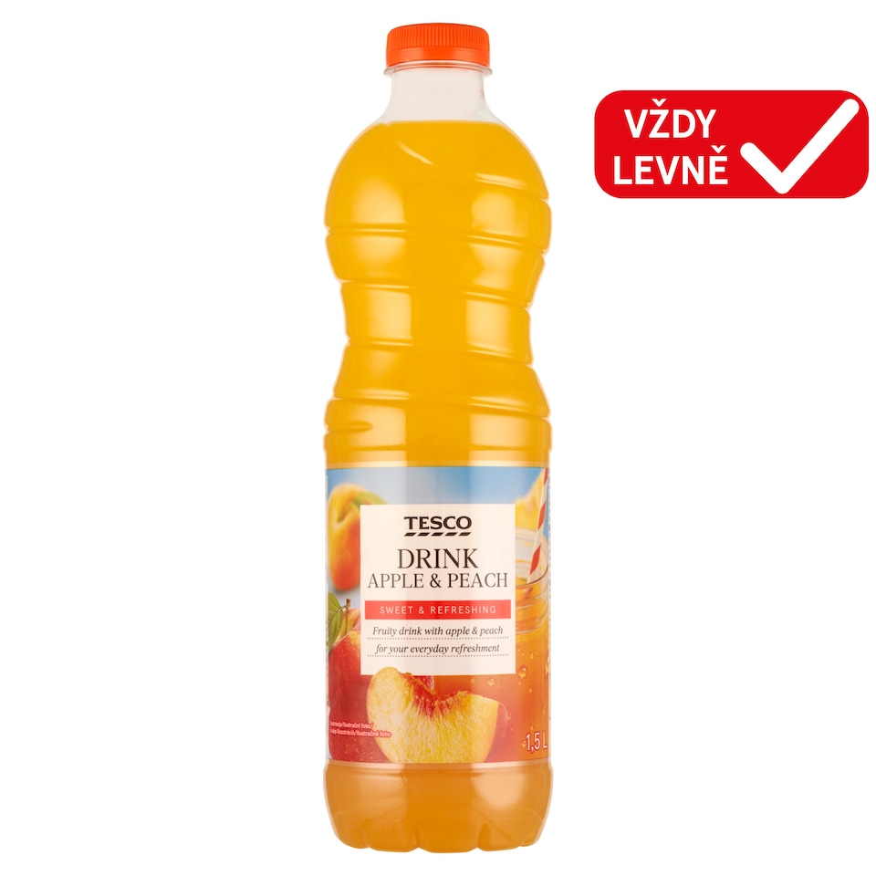 Tesco Drink Apple & Peach 1.5L