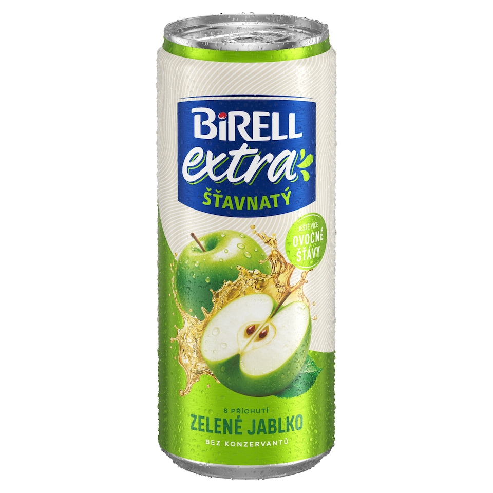 Obrázek 1 pro produkt Birell Extra šťavnatý s příchutí zelené jablko 0,33l