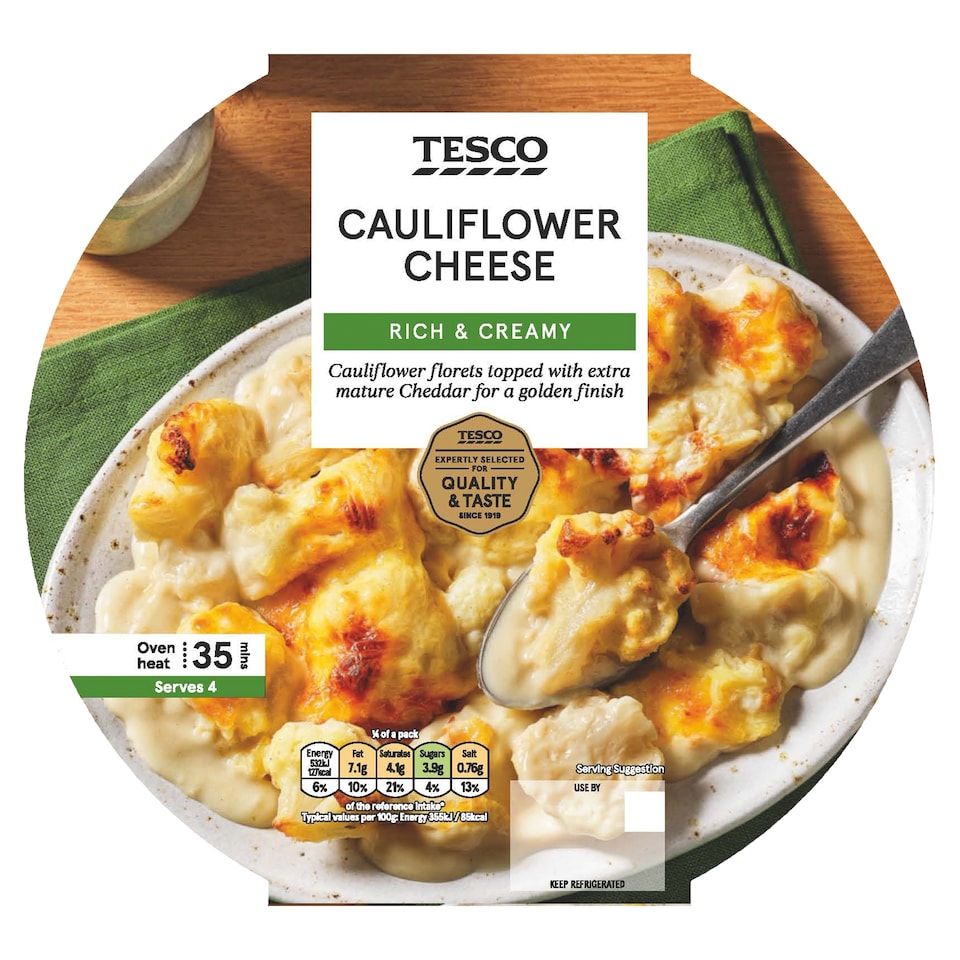 Tesco Cauliflower Cheese 600G