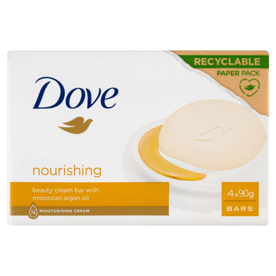image 1 of Dove Nourishing Beauty Cream Bar 4 x 90 g