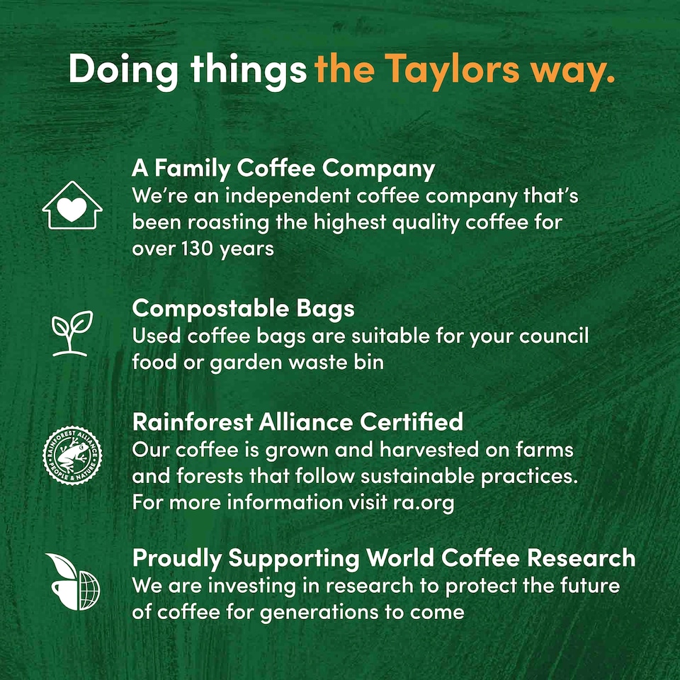 image 1 of Taylors 10 Hot Lava Java Coffee Bags 75G