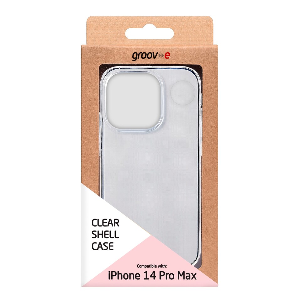 image 1 of Groov-E Iphone 14 Pro Max Clear Shell Case