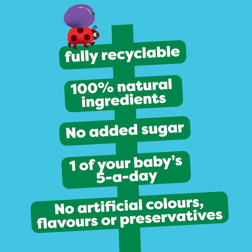 image 1 of Heinz Prune Baby Food Fruit Puree Pouch 100g
