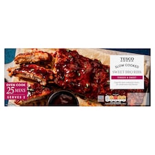 Tesco Sweet BBQ Ribs 460g