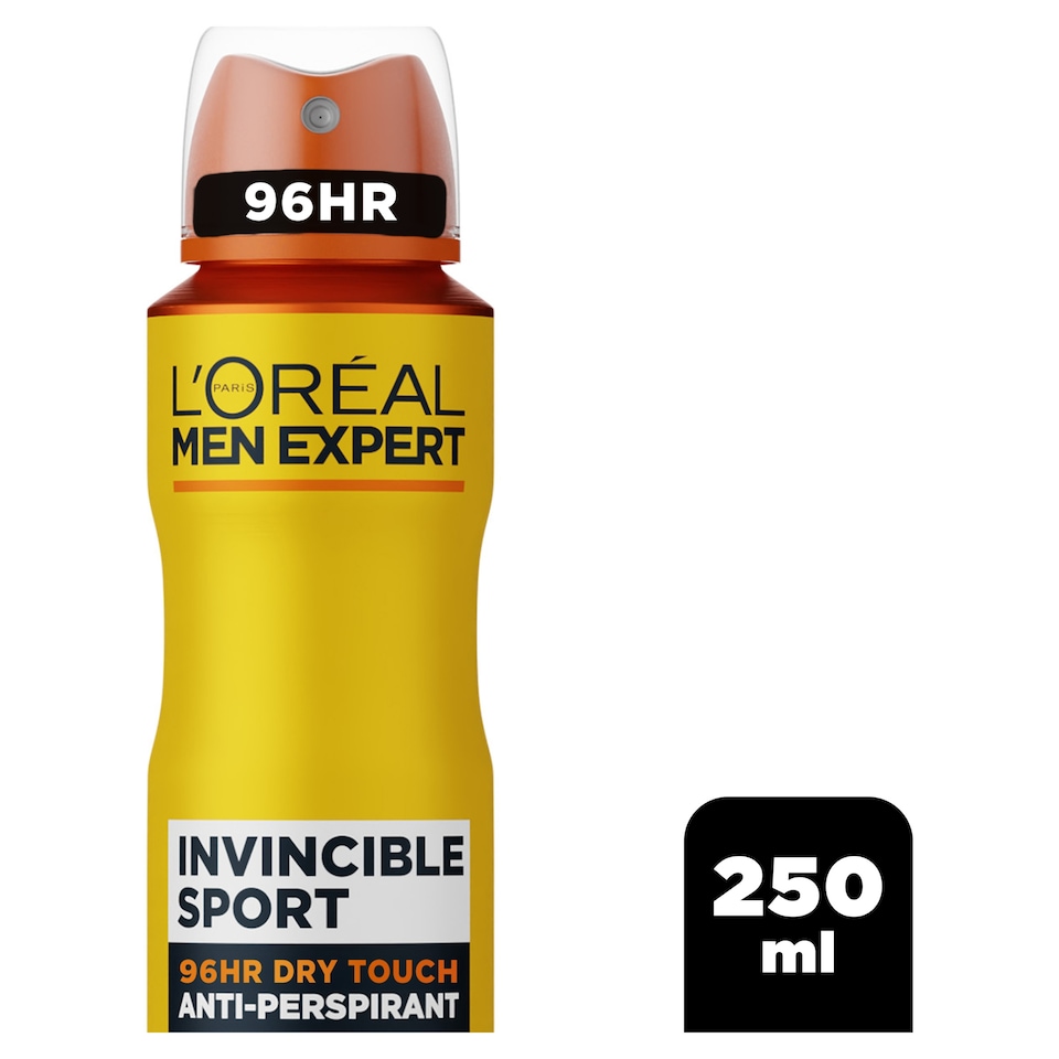 image 1 of L'Oreal Men Expert Invincible Sport Antiperspirant Spray Deodorant 250ml
