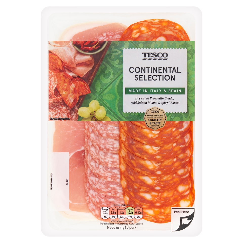 image 1 of Tesco Continental Meat Selection 120g