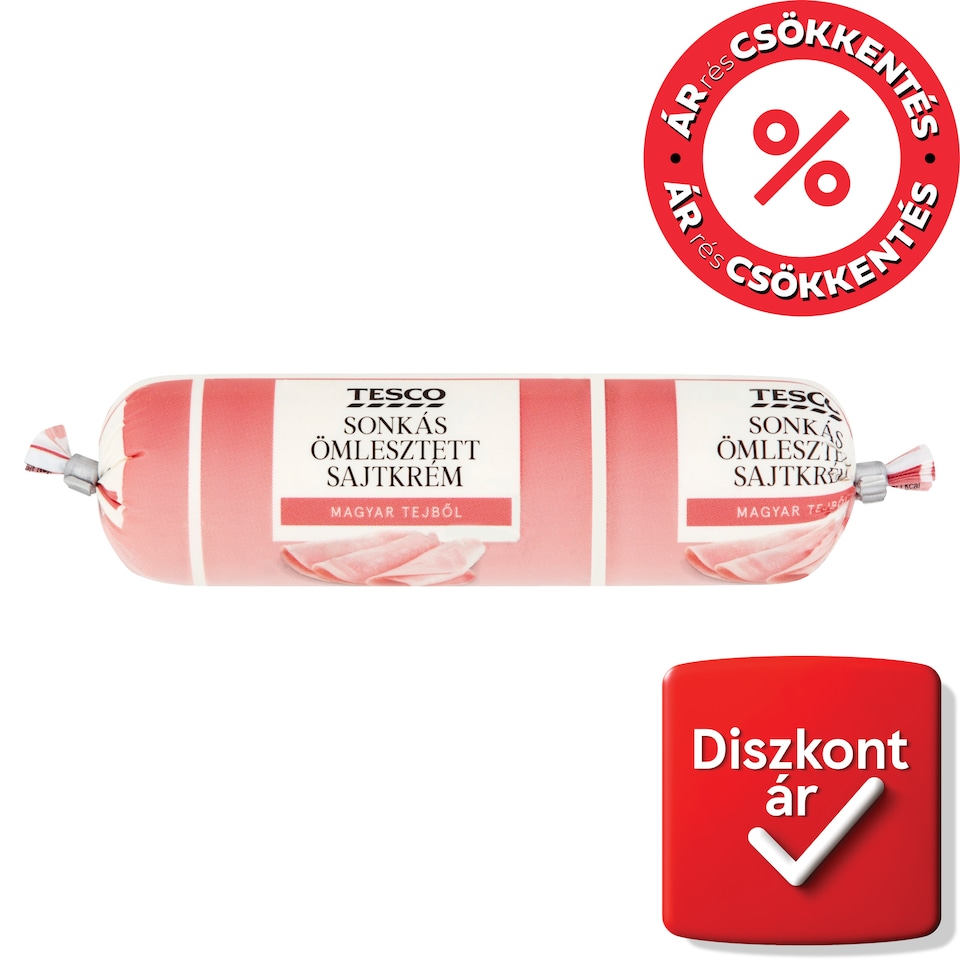 Tesco sonkás ömlesztett sajtkrém 100 g