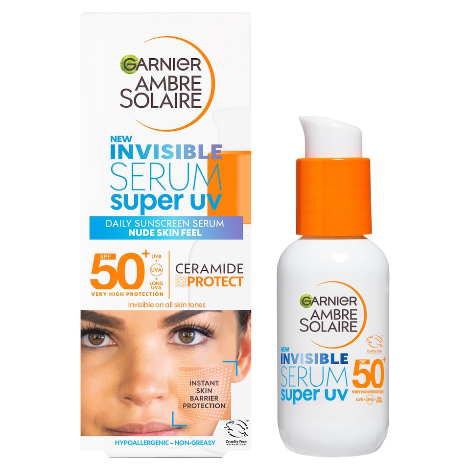image 1 of GARNIER Ambre solaire SPF 50+ invisible super UV serum very high protection 30 ml