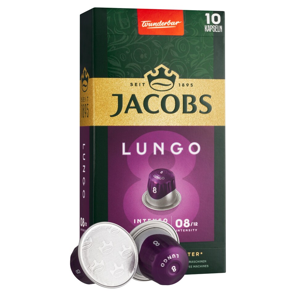 obrázok 1 z Jacobs Lungo 08 Intenso pražená mletá káva v kapsulách 10 ks 52 g