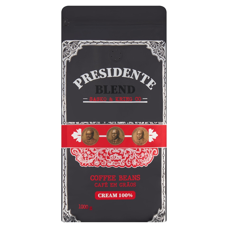 Sasko & Krieg Co Presidente pörkölt kávébab 1000 g