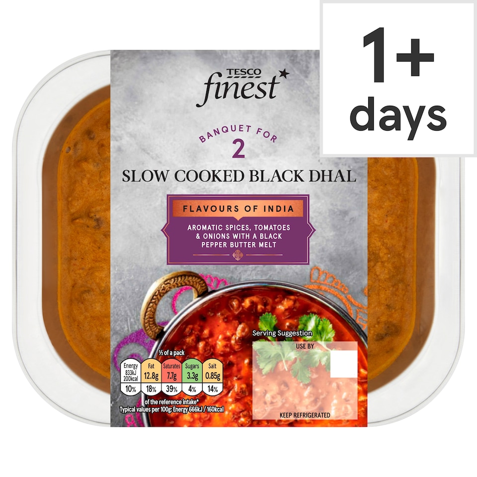 Tesco Finest Slow Cooked Black Dhal 250g