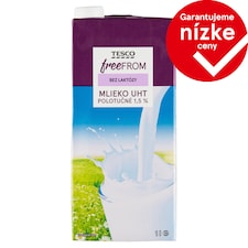 Tesco Free From Mlieko UHT polotučné 1,5% bez laktózy 1 l
