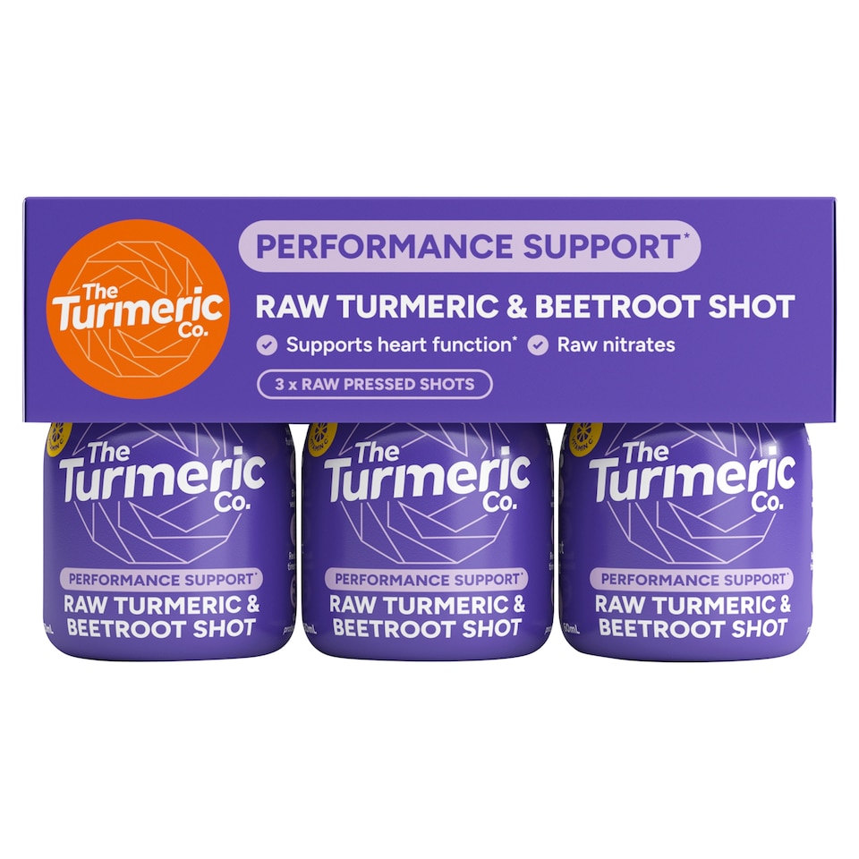 image 1 of The Turmeric Co Raw Turmeric Beetroot 60ml x 3 pack