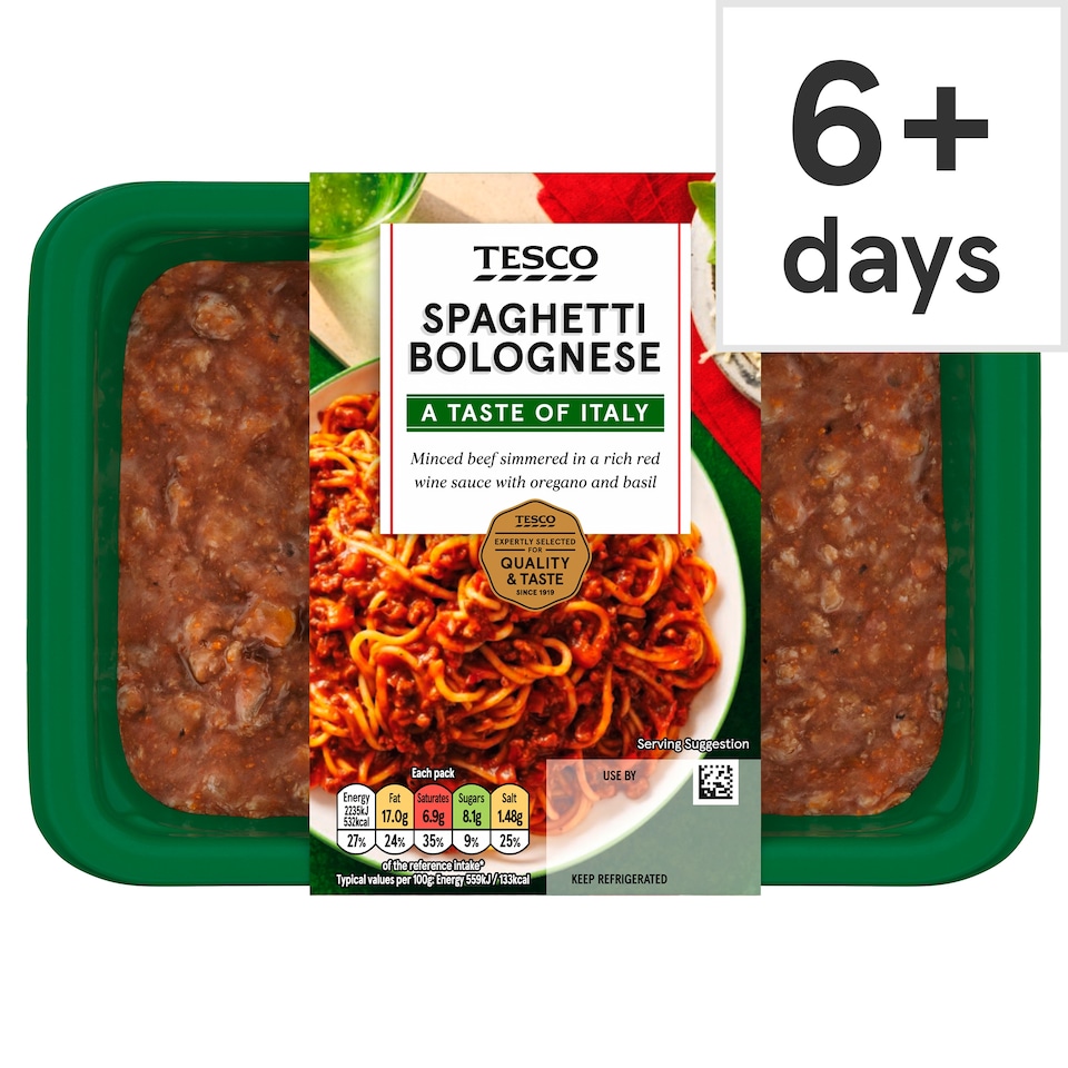 Tesco Spaghetti Bolognese 400G