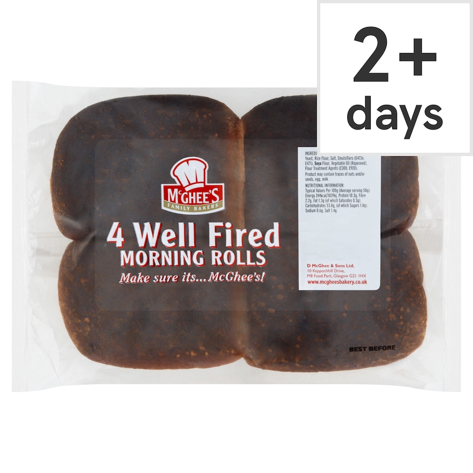 McGhee's Well Fired Morning Rolls 4 Pack