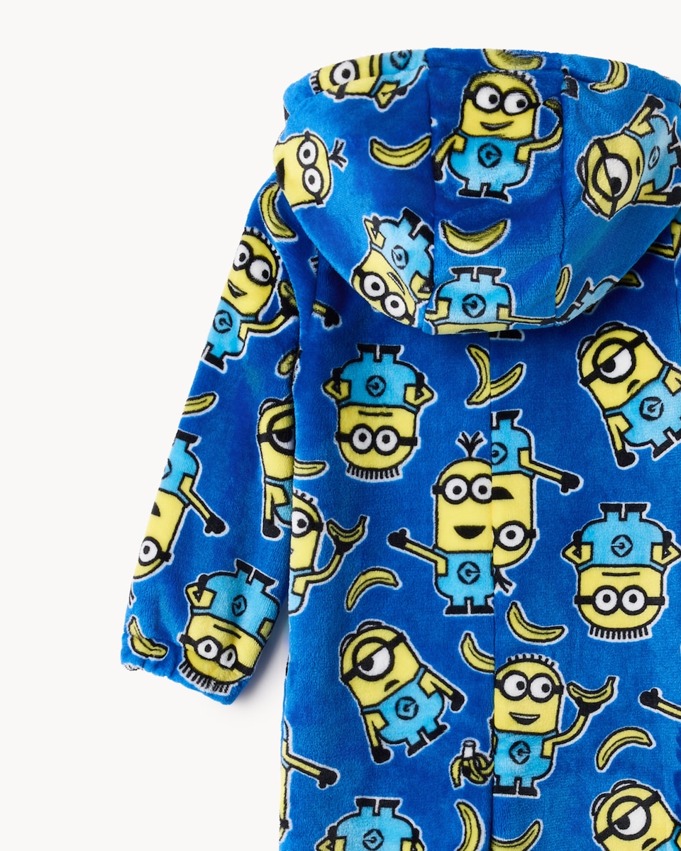image 1 of Minions Fleece Printed Onesie in Multi