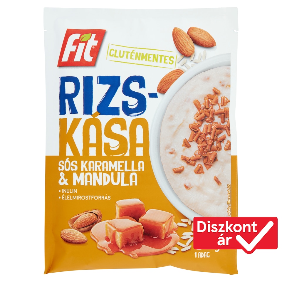 Fit sós karamella & mandula rizskása 60 g