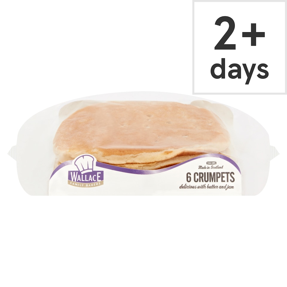 Wallace Family Bakers Traditional Scottish Crumpets 6 Pack