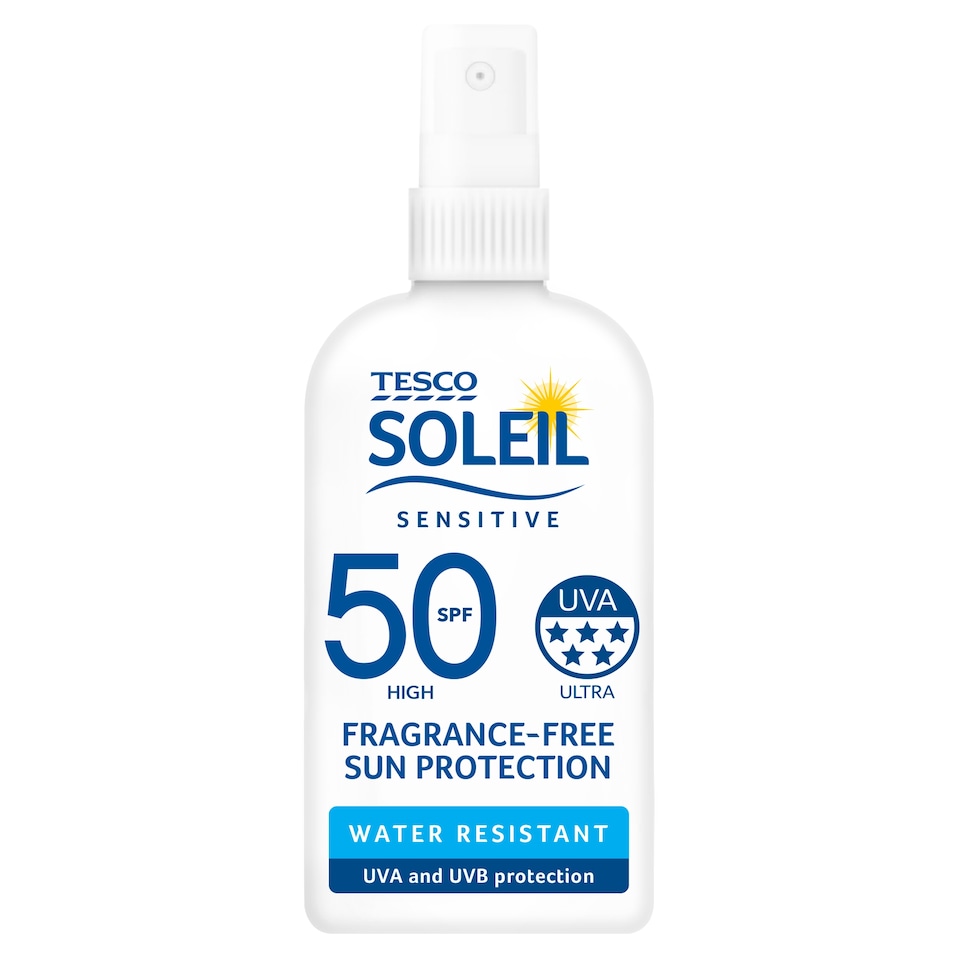 image 1 of Tesco Soleil Sensitive Sun Spray Spf 50 200Ml