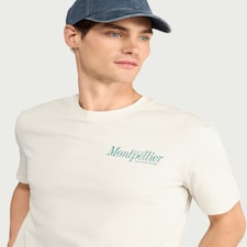 F&F Pure Cotton Montpellier Oversized Fit T-Shirt in Ecru