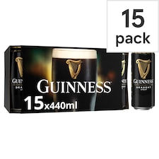 Guinness Draught Stout Beer Can 4.1% Vol 15x440ml