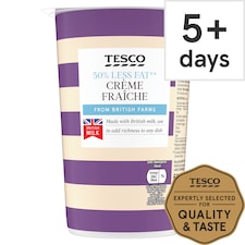 Tesco 50% Less Fat Creme Fraiche 600Ml