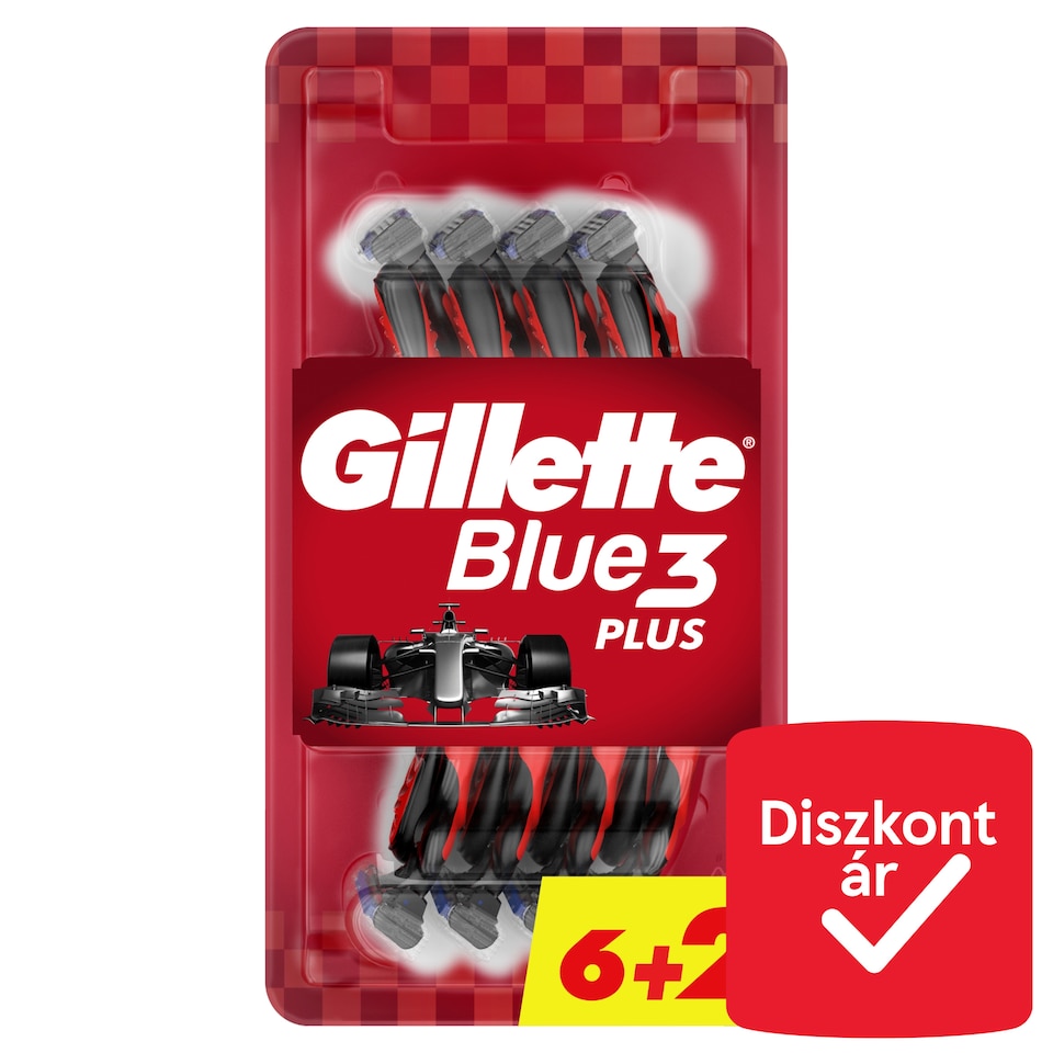 image 1 of Gillette Blue3 Plus Comfort, Disposable Razors For Men, 8-Pack Razors