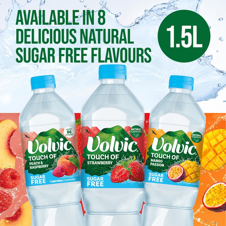 image 1 of Volvic Touch of Fruit Strawberry Sugar Free Still Flavoured Water 1.5L