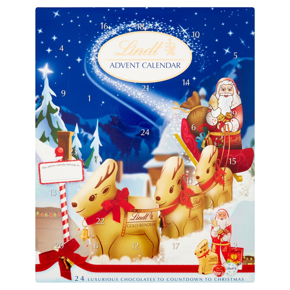 image 1 of Lindt Advent Calendar 160G