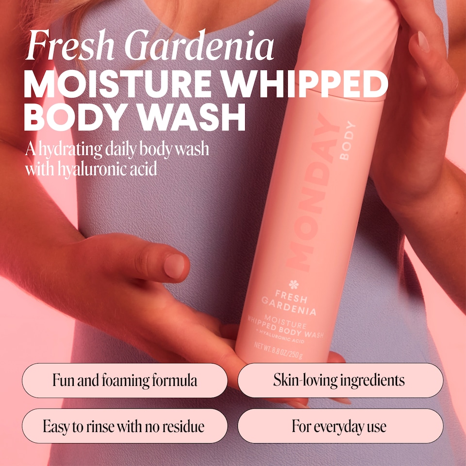 image 1 of MONDAY HAIRCARE WHIPPED BODY WASH FRESH GARDENIA 265ML