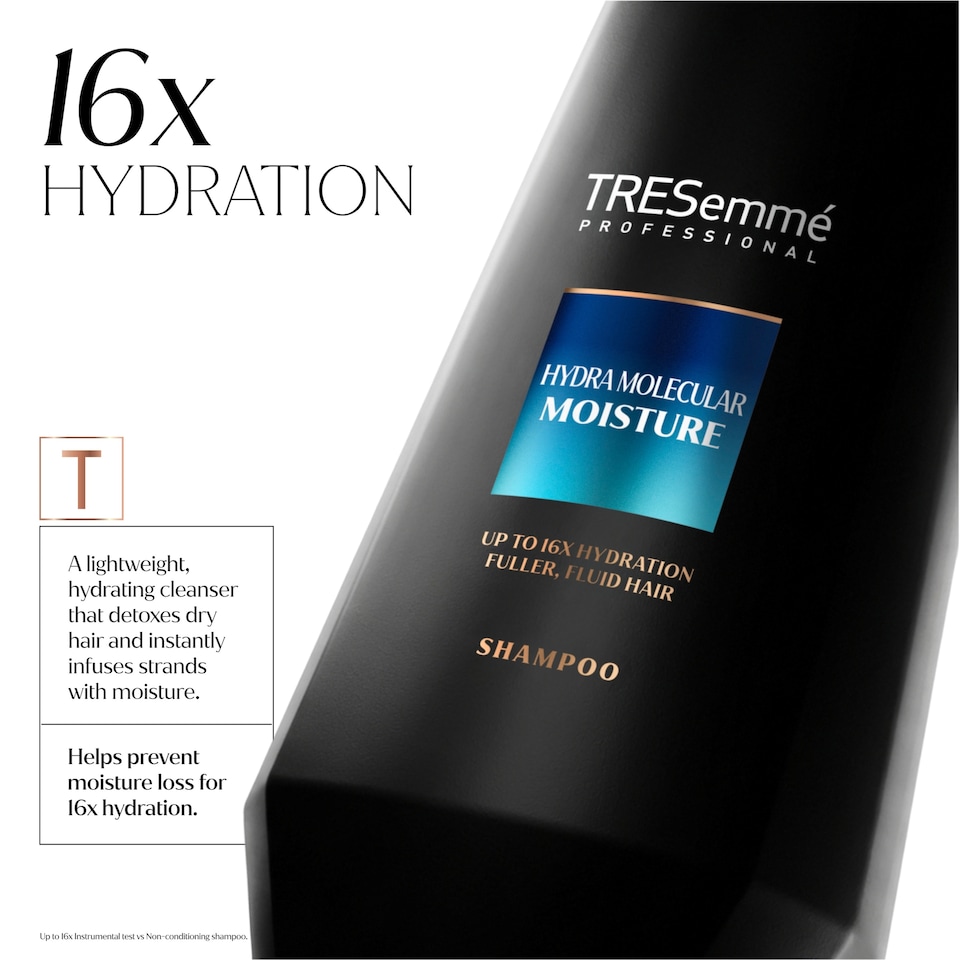 image 1 of Tresemmé Professional Hydra Molecular Moisture Shampoo 400ml