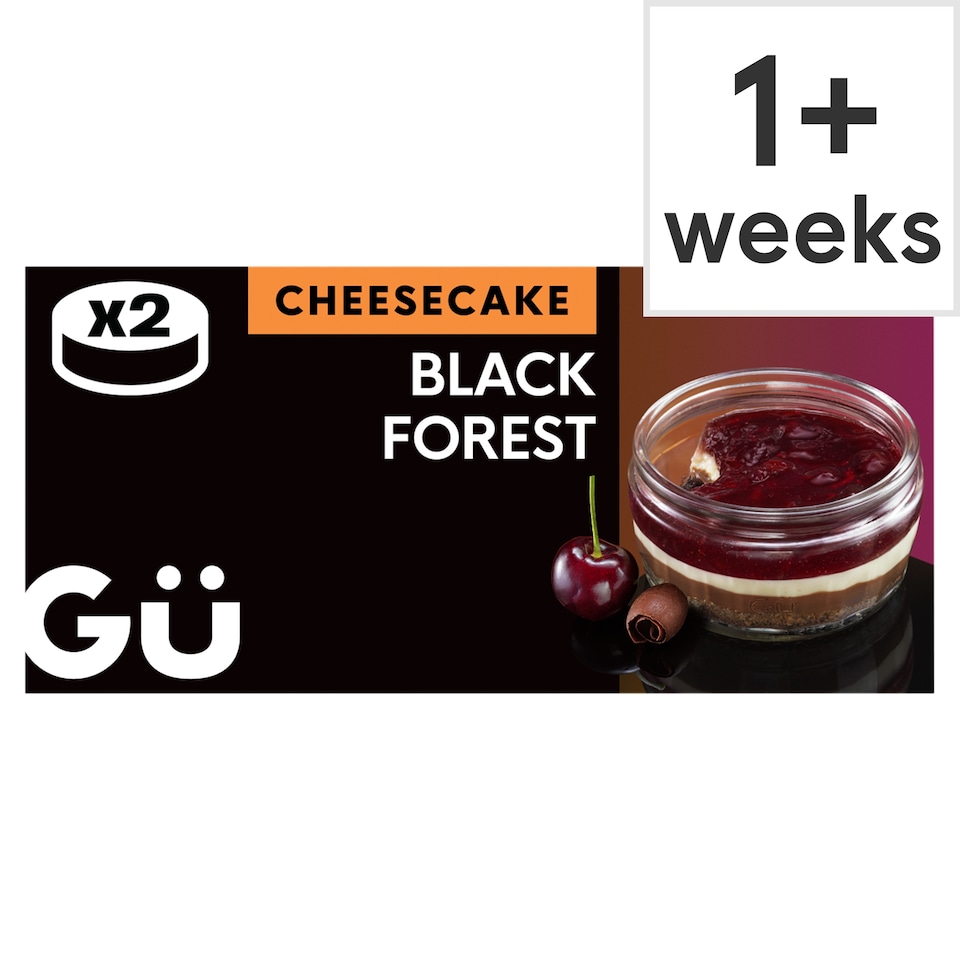 image 1 of Gu Cheesecake - Black Forest 2 x 88g