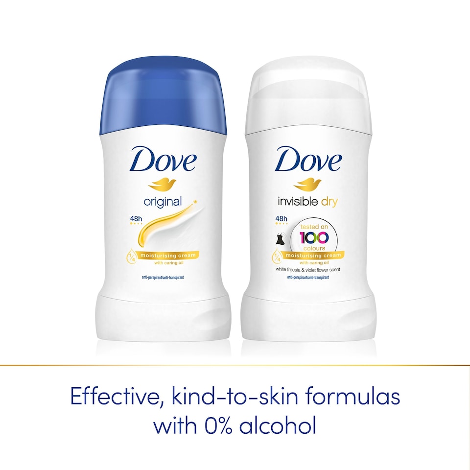 image 1 of Dove Women Original 48h Antiperspirant Deodorant Stick 40ml
