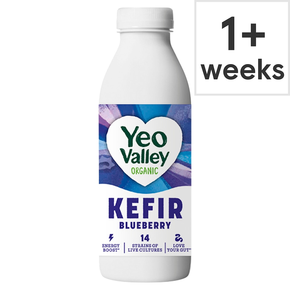 Yeo Valley Organic Kefir Yogurt Drink Blueberry 500ml
