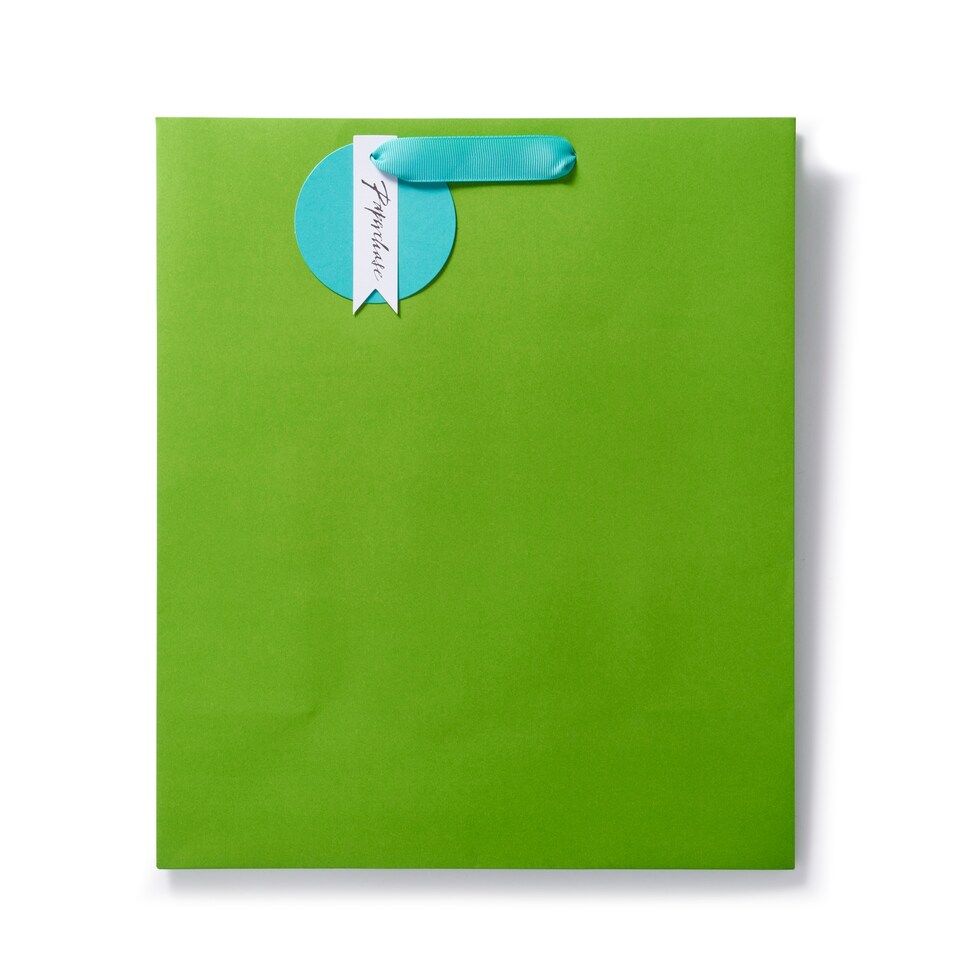 Paperchase Large Gift Bag - Green/Aqua