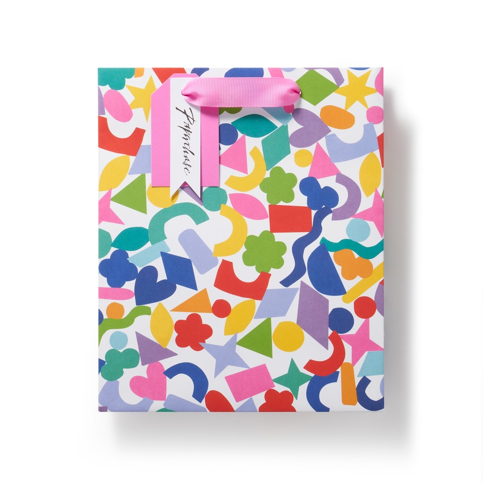 image 1 of Paperchase Rainbow Medium Gift Bag