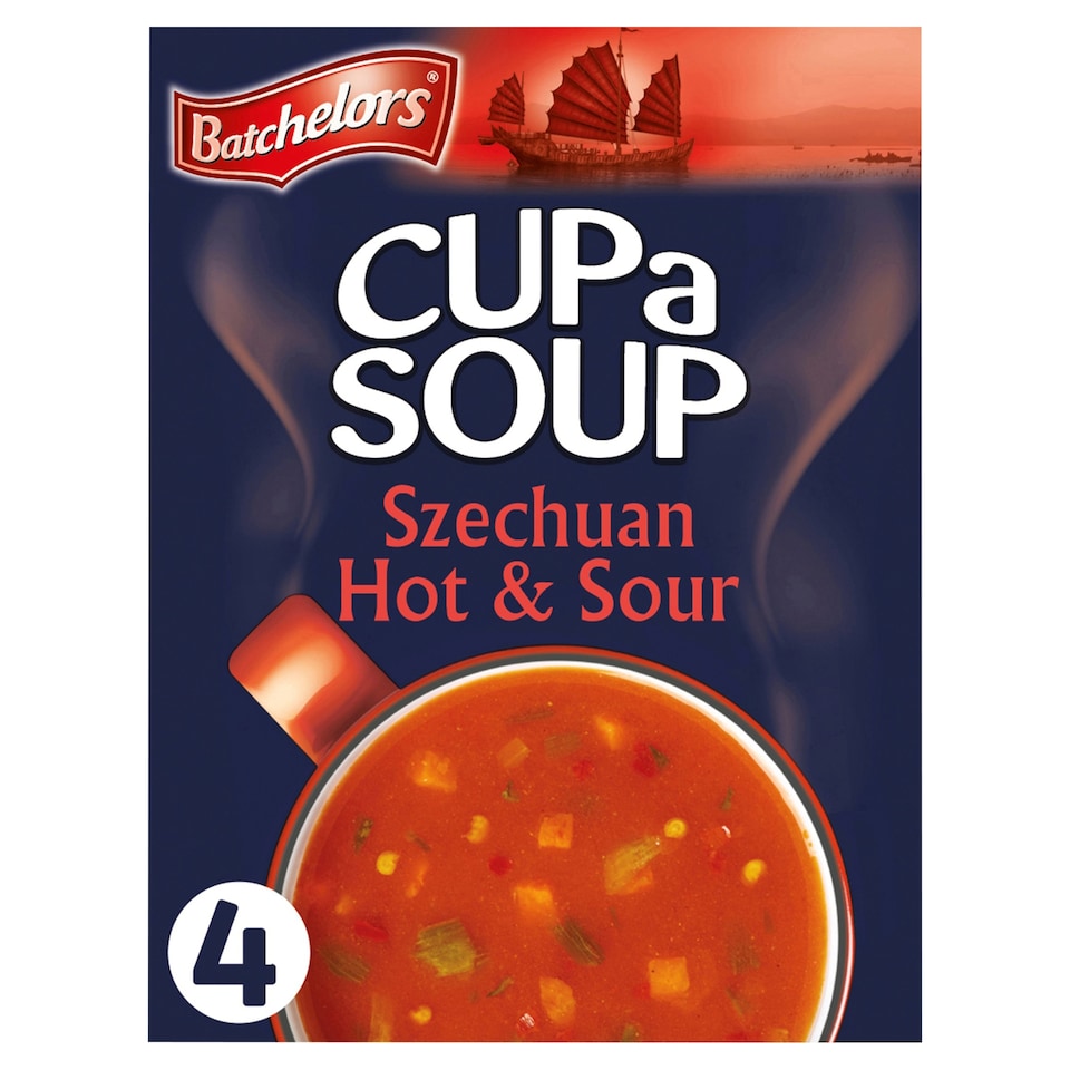 Batchelors Cup A Soup Szechuan 4 Sachets 92G