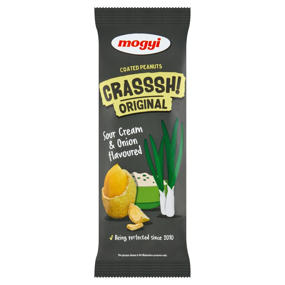 image 1 of Mogyi Crasssh! Original Roasted Peanuts with Sour-Cream and Onion Flavoured Batter 60 g