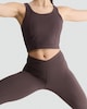 image 1 of F&F Active Soft Touch Flared Yoga Leggings in Brown