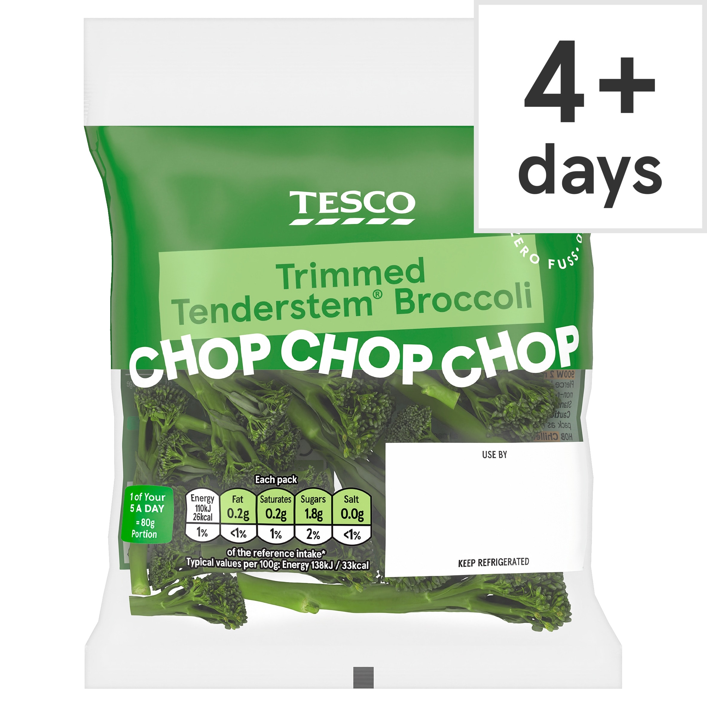 Tesco Trimmed Tenderstem Broccoli 80G