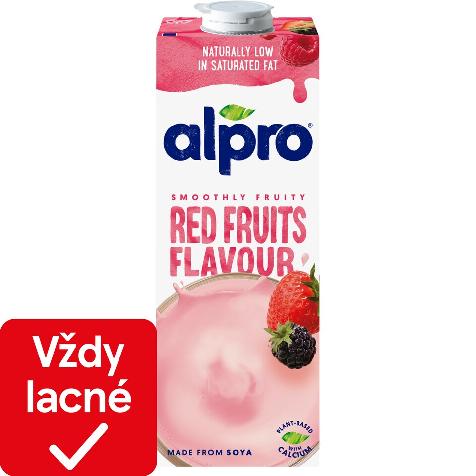 obrázok 1 z ALPRO Sójový nápoj s príchuťou červeného ovocia 1L