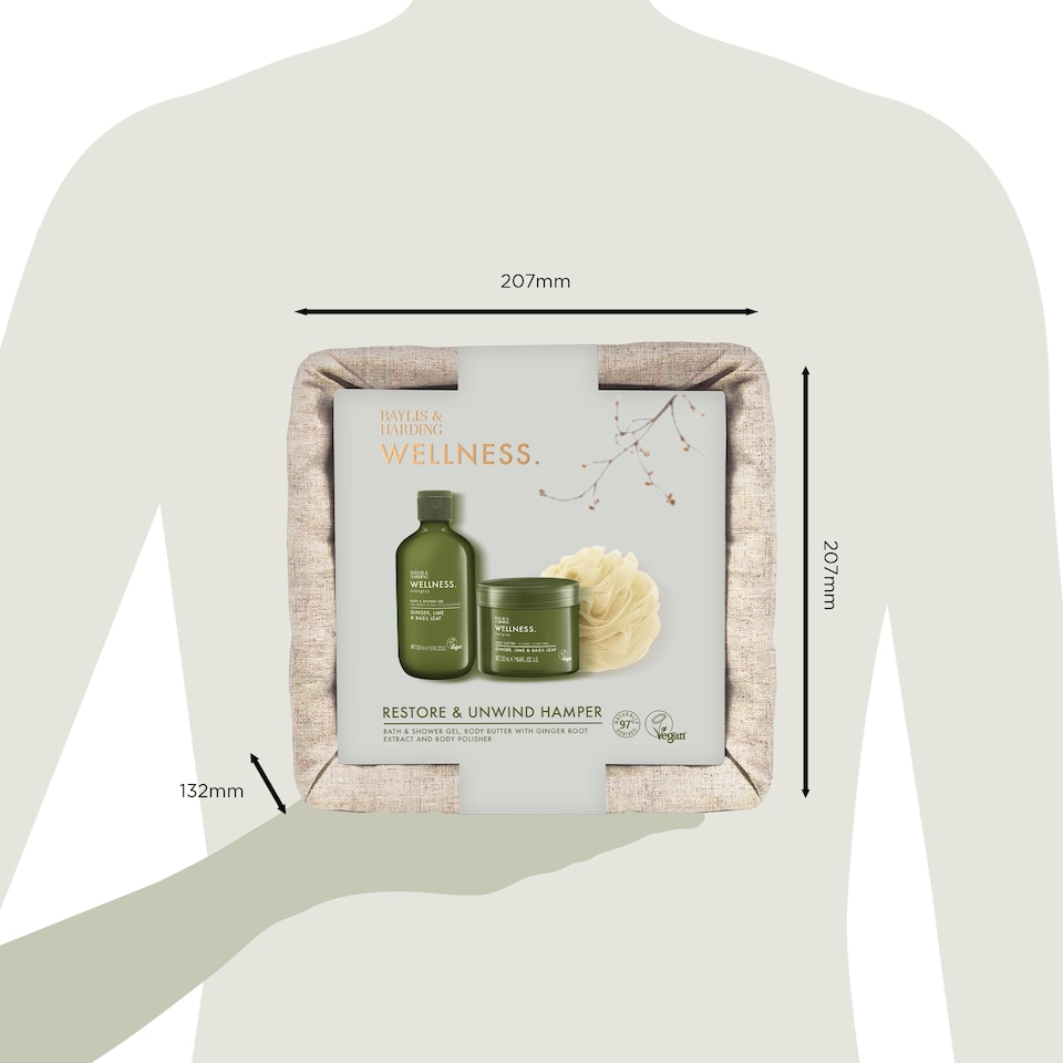 image 1 of Baylis & Harding Wellness Restore & Unwind Hamper Gift Set