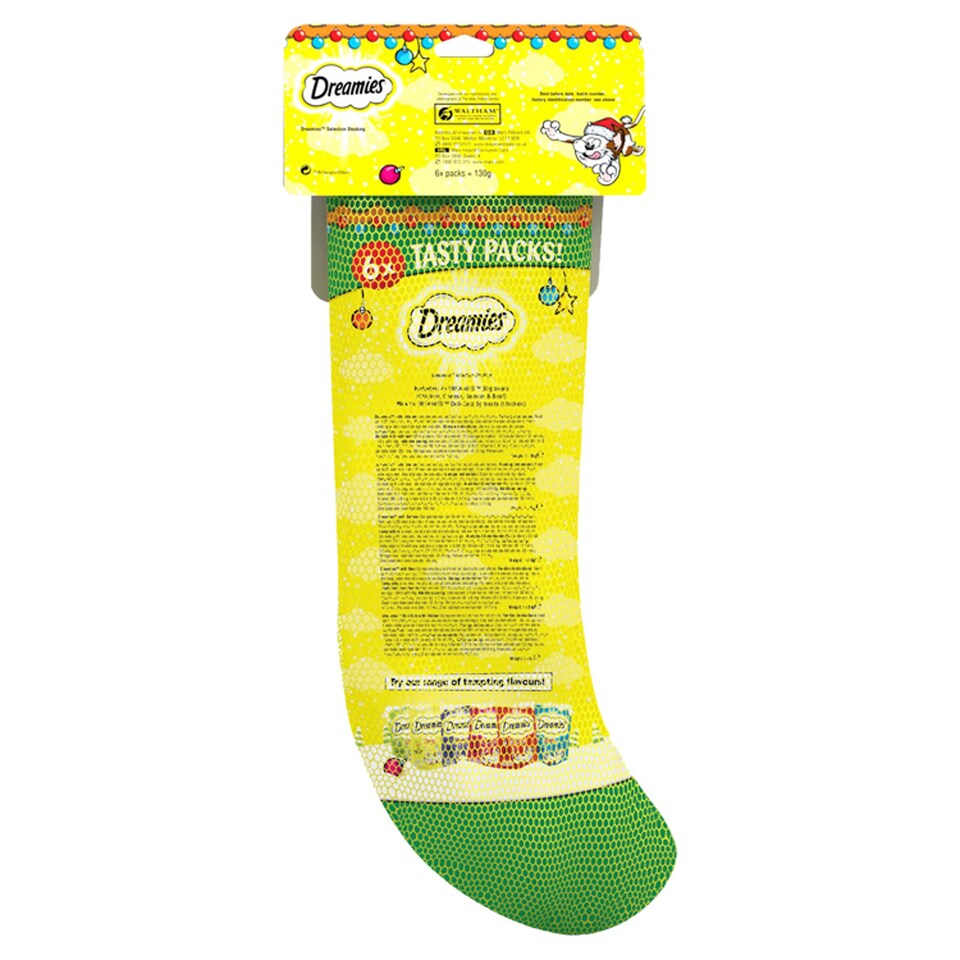 image 1 of Dreamies Xmas Stocking Cat Treats 130g