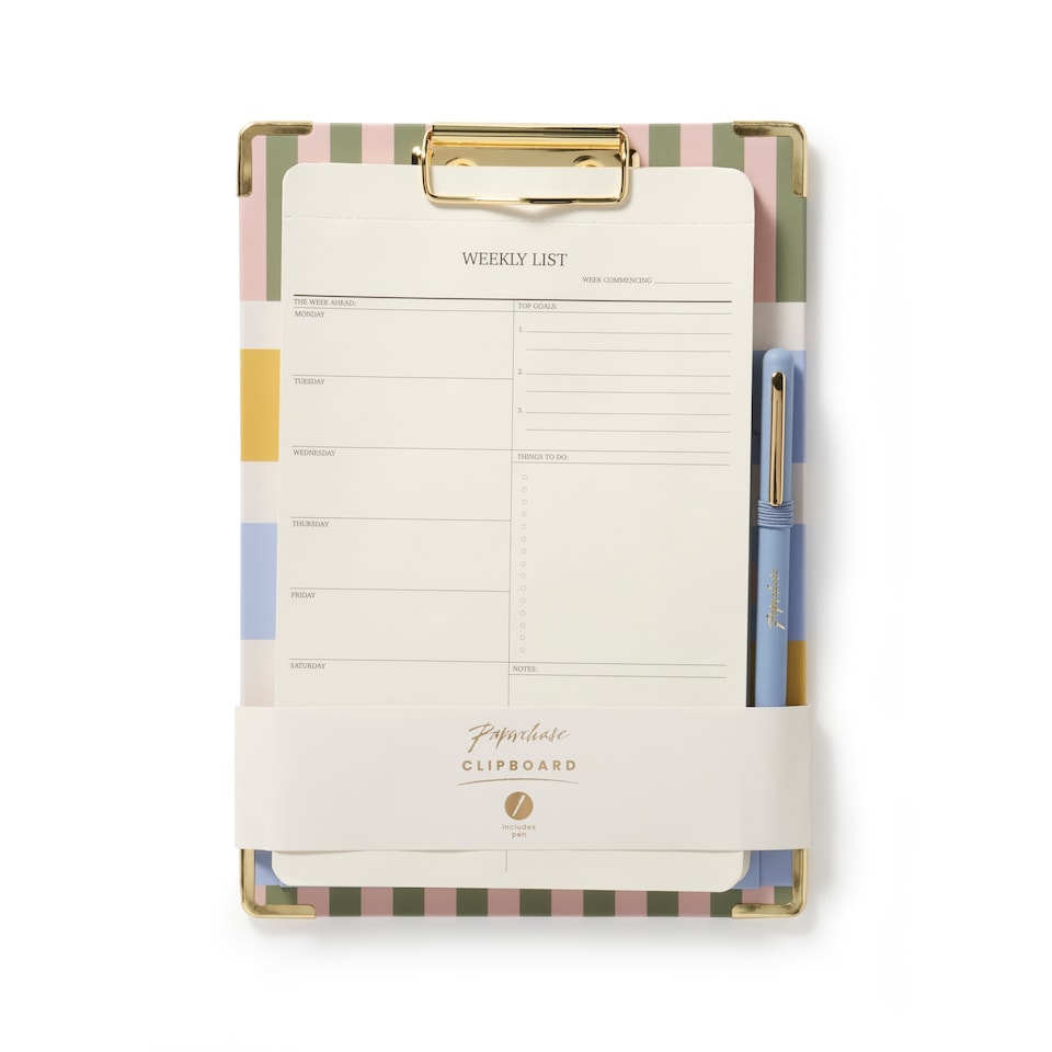 image 1 of Paperchase A5 Clipboard with List Pad & Pen