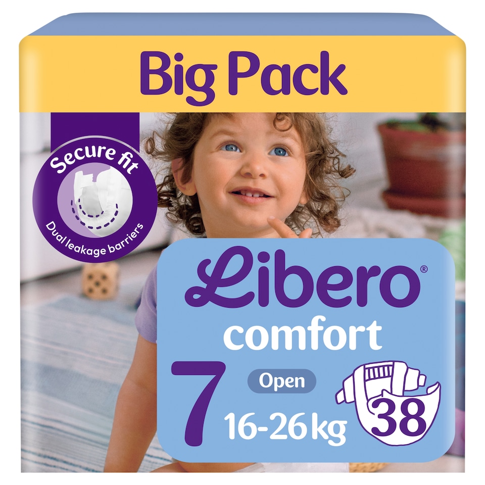 Libero Comfort egyszerhasználatos pelenka, méret: 7, 16-20 kg, 38 db 1. kép