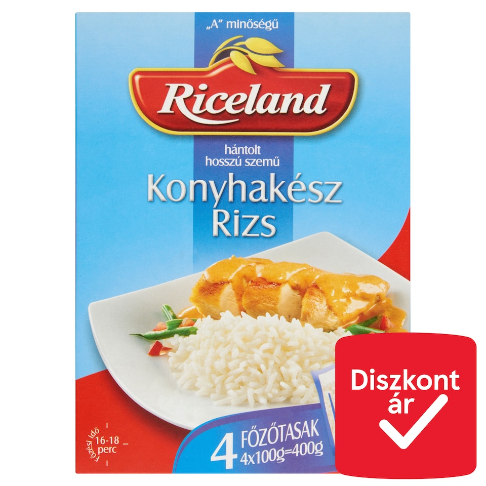 image 1 of Riceland "A" Quality Milled Long Grain Rice 4 x 100 g